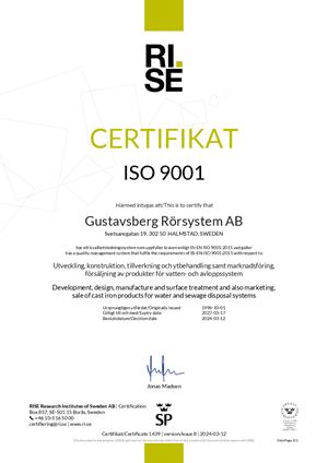 forhåndsvisning av ISO 9001