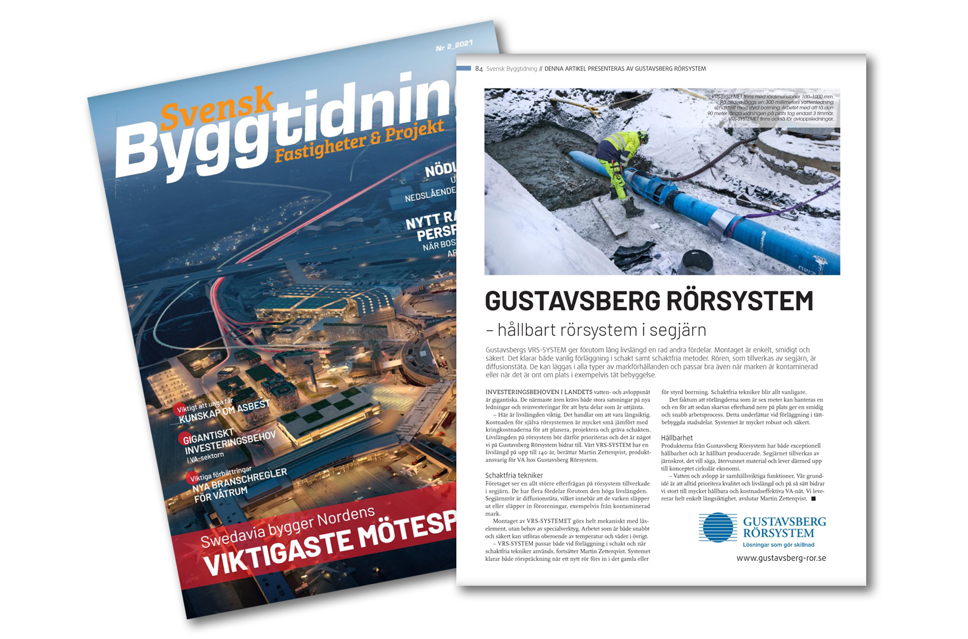 VRS-SYSTEM omslag reportage Svensk byggtidning