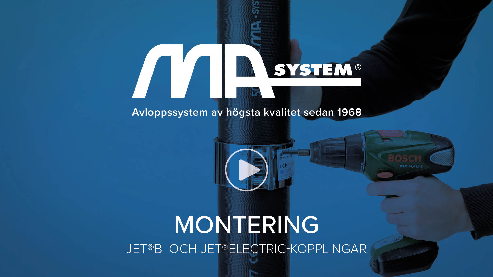 Gustavsberg Rörsystem  introbild video montage koppling